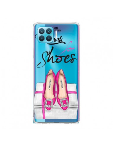 Coque Oppo Reno4 Lite I Work For Shoes Chaussures Transparente - kateillustrate