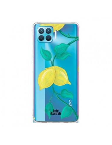 Coque Oppo Reno4 Lite Lemons Citrons Transparente - kateillustrate