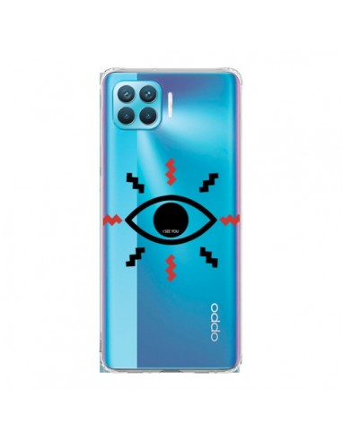 Coque Oppo Reno4 Lite Eye I See You Oeil Transparente - Koura-Rosy Kane