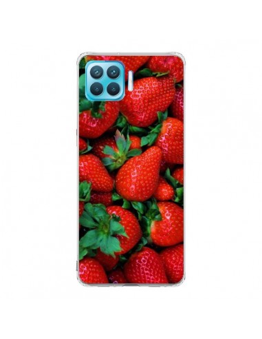 Coque Oppo Reno4 Lite Fraise Strawberry Fruit - Laetitia