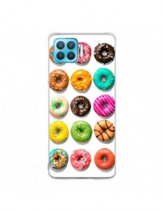 Coque Oppo Reno4 Lite Donuts Multicolore Chocolat Vanille...
