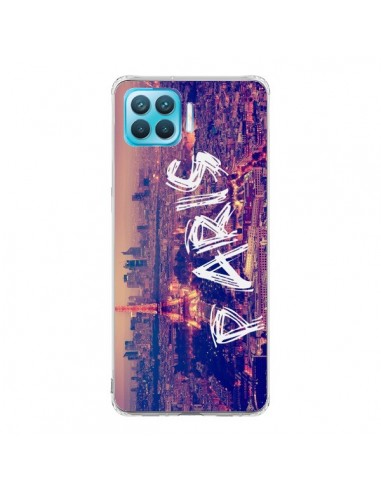 Coque Oppo Reno4 Lite Paris Tour Eiffel Tower Nuit - Laetitia