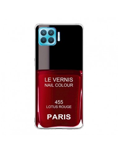 Coque Oppo Reno4 Lite Vernis Paris Lotus Rouge - Laetitia