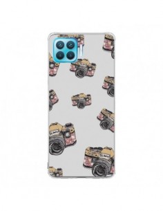 Coque Oppo Reno4 Lite Appareil photo vintage Rose - Laetitia