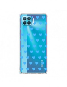 Coque Oppo Reno4 Lite Coeur Heart Love Amour Bleu...