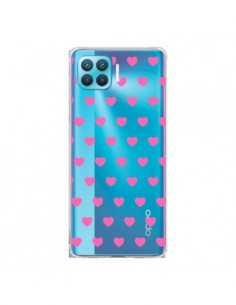 Coque Oppo Reno4 Lite Coeur Heart Love Amour Rose...