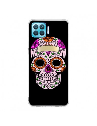 Coque Oppo Reno4 Lite Tête de Mort Mexicaine Multicolore - Laetitia