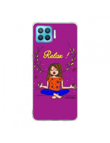 Coque Oppo Reno4 Lite Fille Relax Zen Yoga - Leellouebrigitte