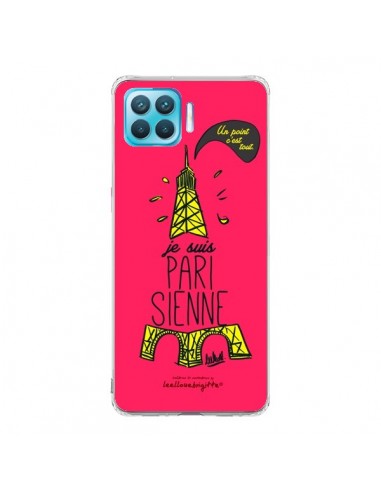 Coque Oppo Reno4 Lite Je suis Parisienne La Tour Eiffel Rose - Leellouebrigitte