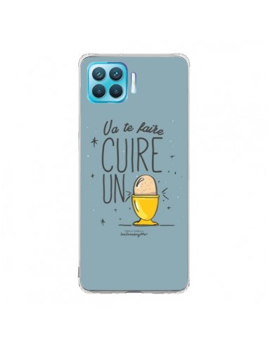 Coque Oppo Reno4 Lite Va te faire cuir un oeuf gris - Leellouebrigitte