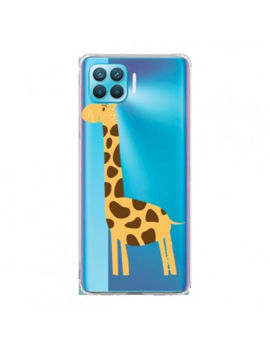 Coque Oppo Reno4 Lite Girafe Giraffe Animal Savane Transparente - Petit Griffin