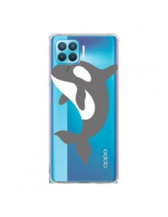 Coque Oppo Reno4 Lite Orque Orca Ocean Transparente -...