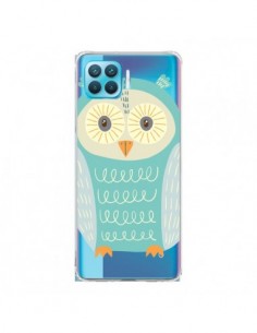 Coque Oppo Reno4 Lite Hibou Owl Transparente - Petit Griffin