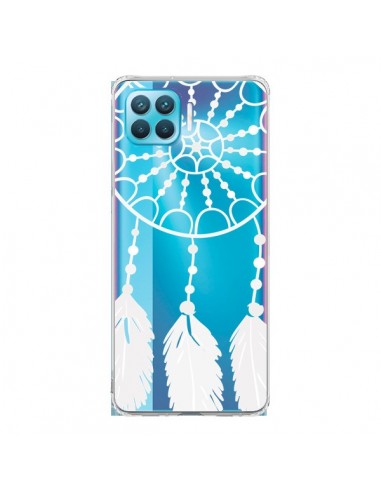 Coque Oppo Reno4 Lite Attrape Rêves Blanc Dreamcatcher Transparente - Petit Griffin