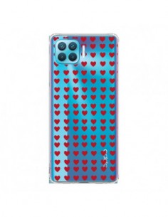 Coque Oppo Reno4 Lite Coeurs Heart Love Amour Red...