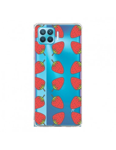 Coque Oppo Reno4 Lite Fraise Fruit Strawberry Transparente - Petit Griffin