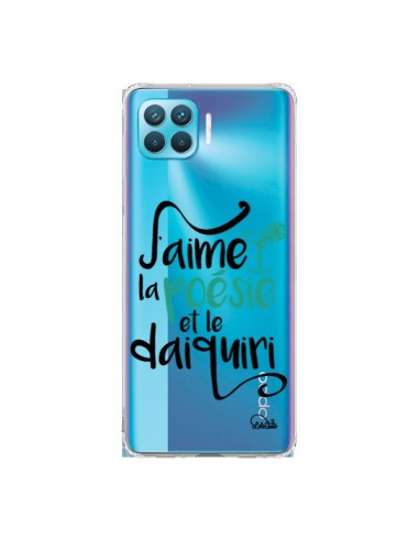 Coque Oppo Reno4 Lite J'aime la poésie et le daiquiri Transparente - Lolo Santo