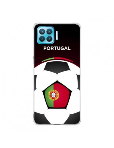 Coque Oppo Reno4 Lite Portugal Ballon Football...