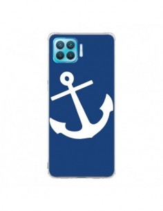 Coque Oppo Reno4 Lite Ancre Navire Navy Blue Anchor -...
