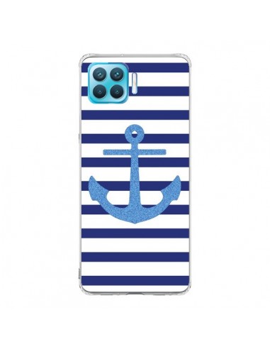 Coque Oppo Reno4 Lite Ancre Voile Marin Navy Blue - Mary Nesrala