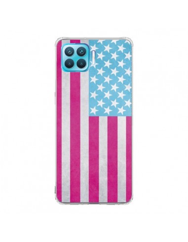 Coque Oppo Reno4 Lite Drapeau USA Vintage - Mary Nesrala