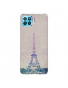 Coque Oppo Reno4 Lite I love Paris Tour Eiffel - Mary...