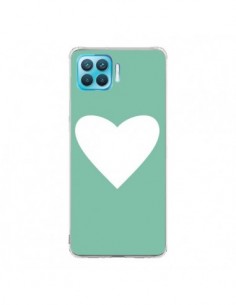 Coque Oppo Reno4 Lite Coeur Mint Vert - Mary Nesrala