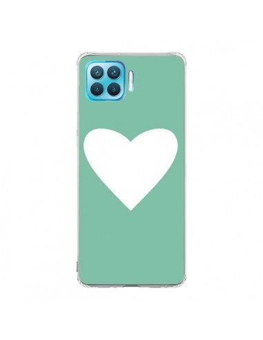 Coque Oppo Reno4 Lite Coeur Mint Vert - Mary Nesrala