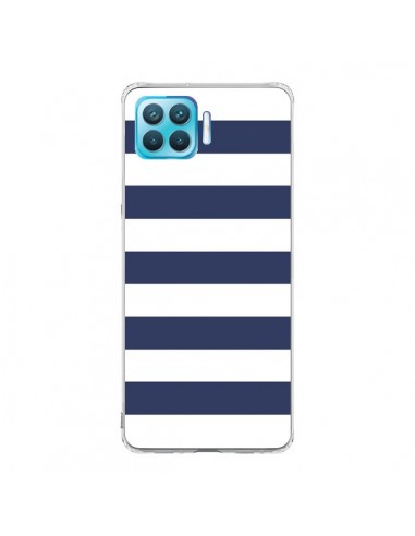 Coque Oppo Reno4 Lite Bandes Marinières Bleu Blanc Gaultier - Mary Nesrala