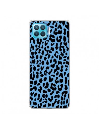 Coque Oppo Reno4 Lite Leopard Bleu Neon - Mary Nesrala