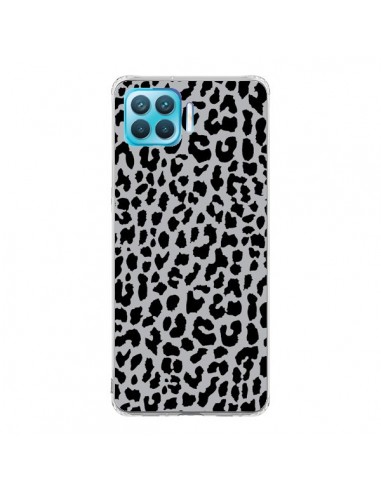 Coque Oppo Reno4 Lite Leopard Gris Neon - Mary Nesrala