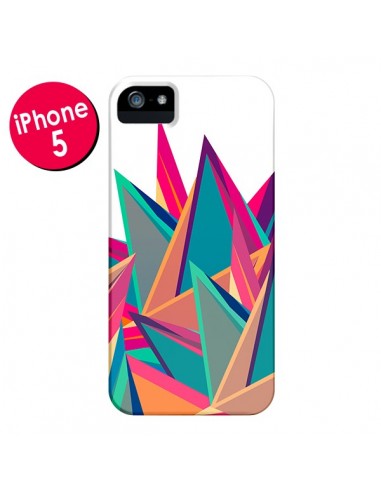 Coque Triangles Intensive Pic Azteque pour iPhone 5 et 5S - Eleaxart