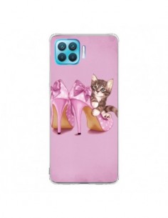 Coque Oppo Reno4 Lite Chaton Chat Kitten Chaussure Shoes...