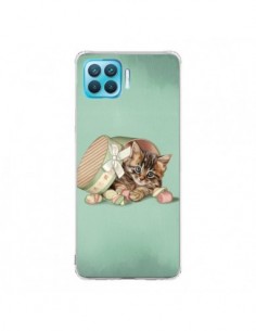 Coque Oppo Reno4 Lite Chaton Chat Kitten Boite Bonbon...