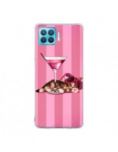 Coque Oppo Reno4 Lite Chaton Chat Kitten Cocktail...