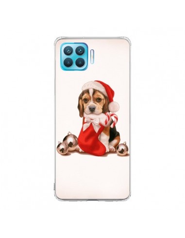 Coque Oppo Reno4 Lite Chien Dog Pere Noel Christmas - Maryline Cazenave