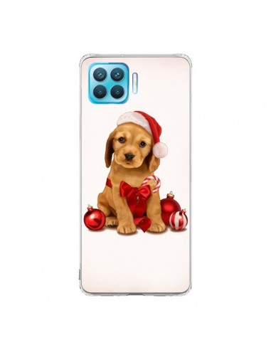 Coque Oppo Reno4 Lite Chien Dog Pere Noel Christmas Boules Sapin - Maryline Cazenave