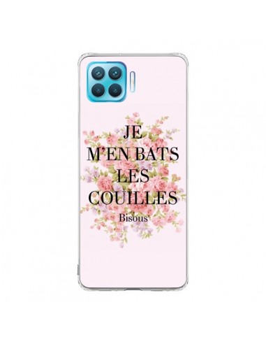 Coque Oppo Reno4 Lite Je m'en bats les couilles Bisous - Maryline Cazenave