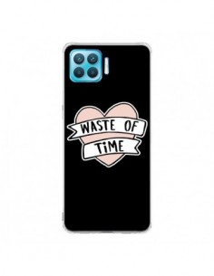 Coque Oppo Reno4 Lite Waste of Time Coeur - Maryline...