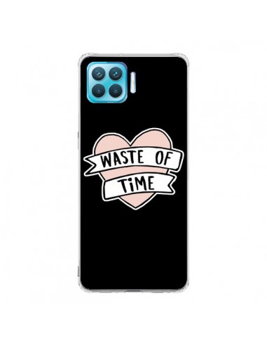 Coque Oppo Reno4 Lite Waste of Time Coeur - Maryline Cazenave