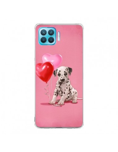 Coque Oppo Reno4 Lite Chien Dog Dalmatien Ballon Coeur - Maryline Cazenave