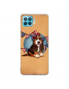 Coque Oppo Reno4 Lite Chien Dog USA Americain - Maryline...