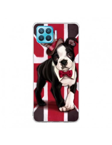 Coque Oppo Reno4 Lite Chien Dog Anglais UK British Gentleman - Maryline Cazenave