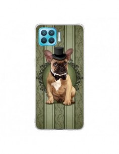 Coque Oppo Reno4 Lite Chien Dog Bulldog Noeud Papillon...