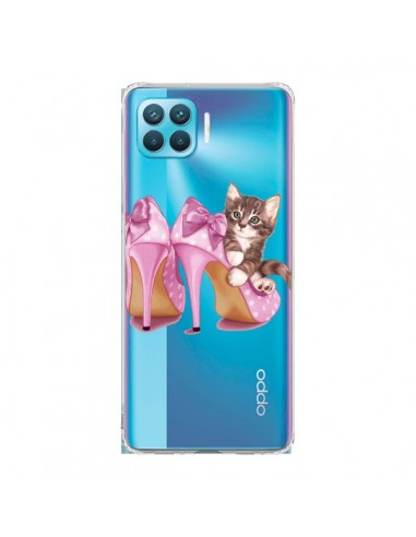 Coque Oppo Reno4 Lite Chaton Chat Kitten Chaussures Shoes Transparente - Maryline Cazenave
