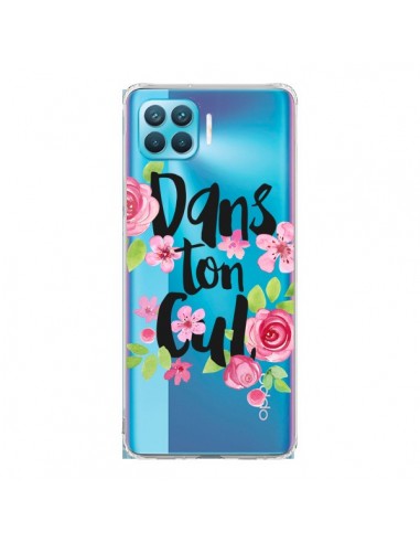 Coque Oppo Reno4 Lite Dans Ton Cul Fleurs Transparente - Maryline Cazenave