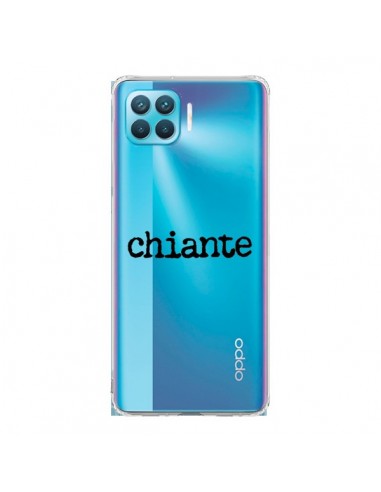 Coque Oppo Reno4 Lite Chiante Noir Transparente - Maryline Cazenave