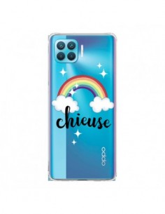 Coque Oppo Reno4 Lite Chieuse Arc En Ciel Transparente -...