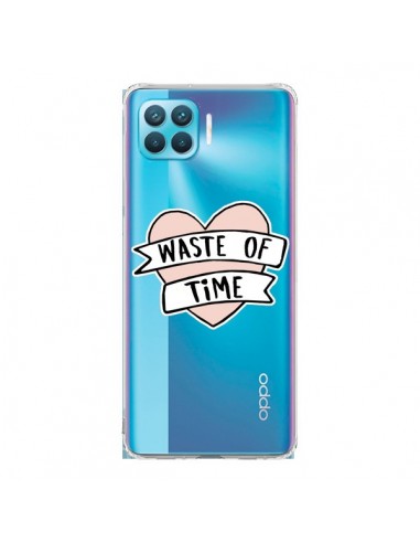 Coque Oppo Reno4 Lite Waste Of Time Transparente - Maryline Cazenave