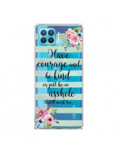 Coque Oppo Reno4 Lite Courage, Kind, Asshole Transparente...